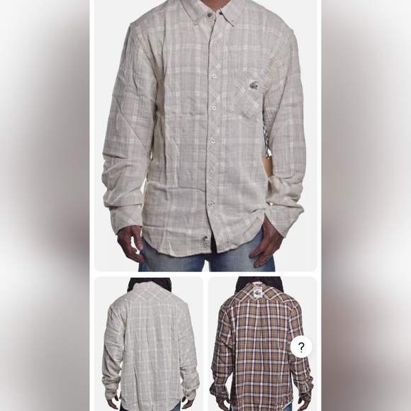 Artful Dodger M reversible plaid flannel - Picture 7 of 12